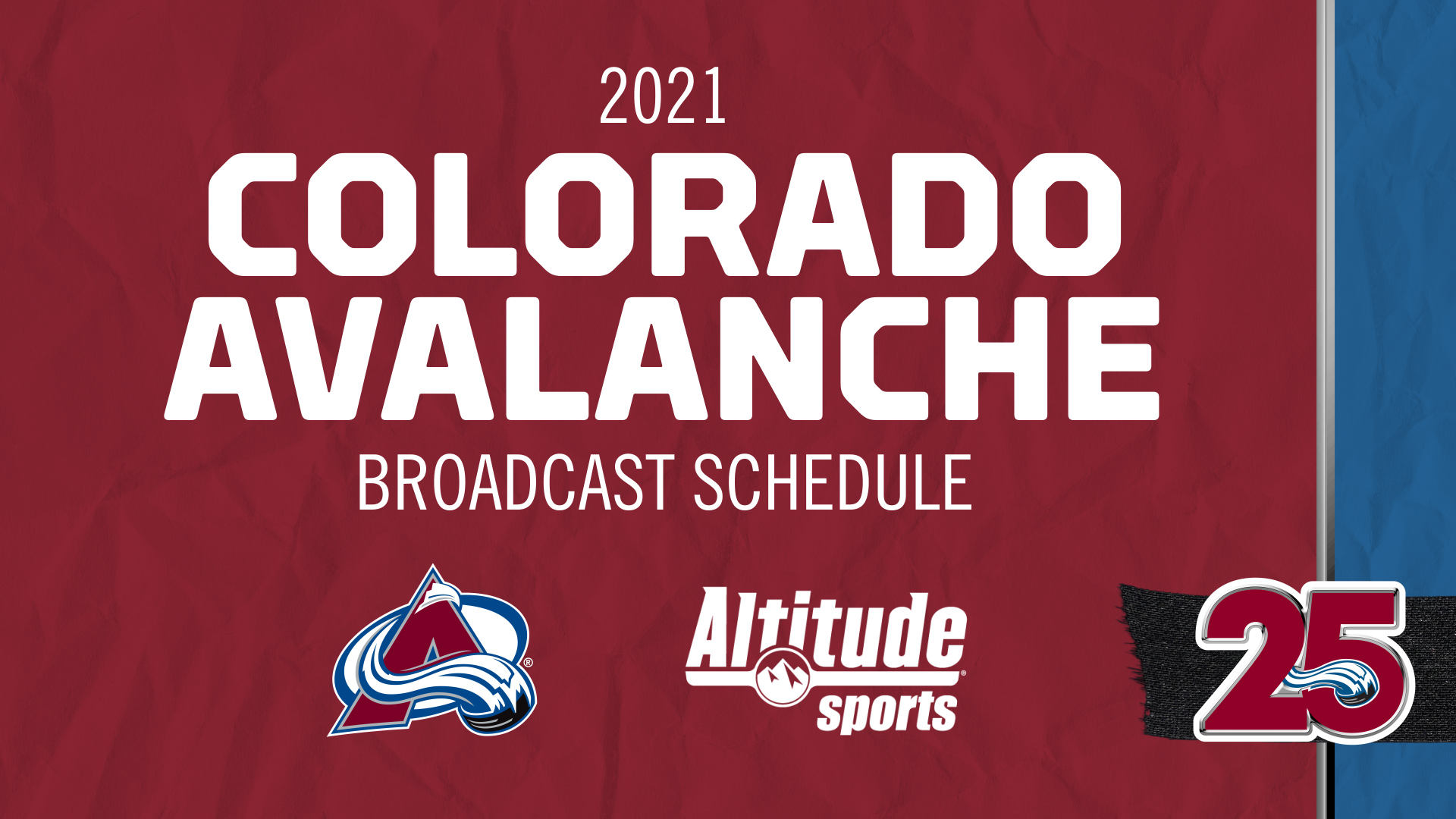 202021 Colorado Avalanche TV Schedule Altitude Sports